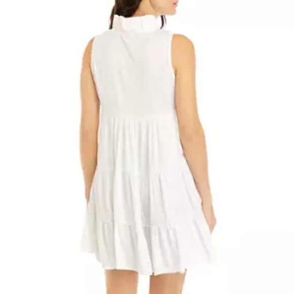 New White Sunmer Ruffle Dress / Size 2X - Picture 7 of 7